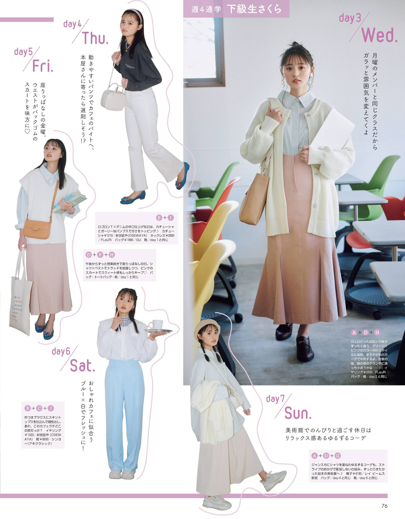 Sakura Endo 遠藤さくら, Non-No ノンノ Magazine 2022.05