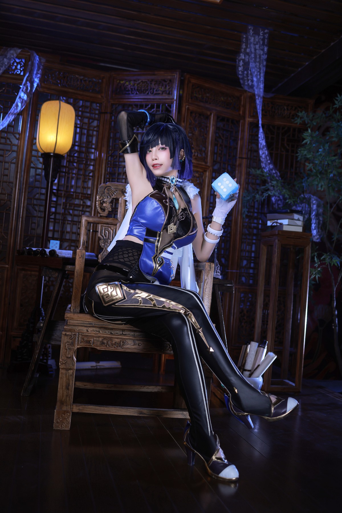 水 淼 aqua cosplay 夜 兰 yelan ai art